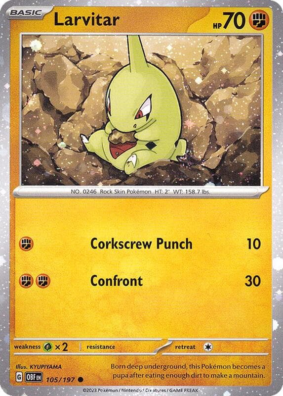 Larvitar, catalogue front