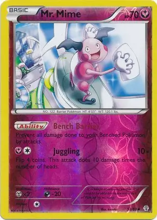 Mr. Mime, catalogue front