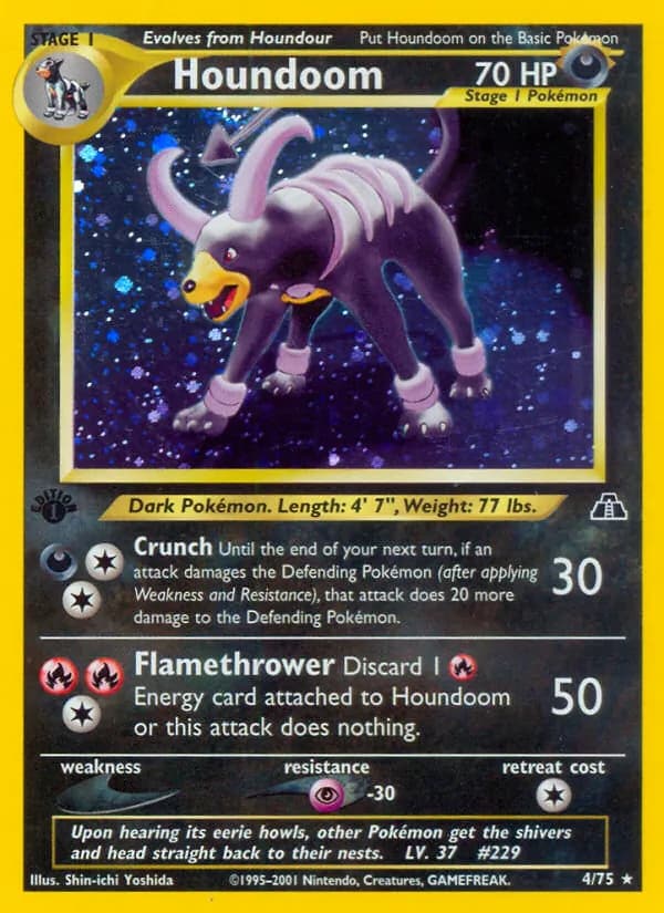 Houndoom, catalogue front