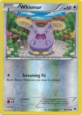 Whismur, catalogue front