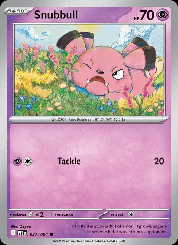 Snubbull, catalogue front