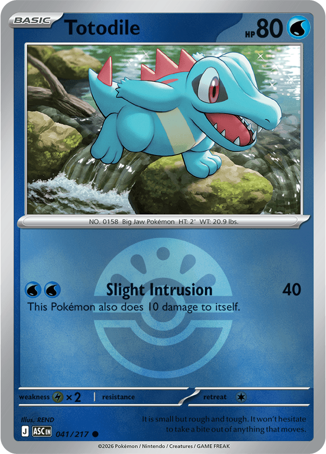 Totodile, catalogue front