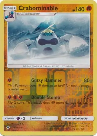 Crabominable, catalogue front