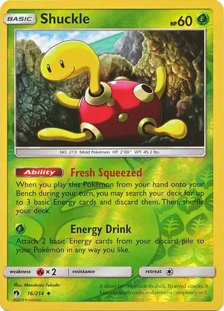Shuckle, catalogue front