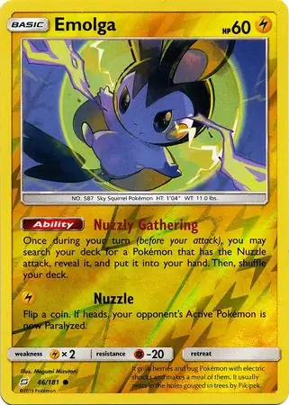 Emolga, catalogue front