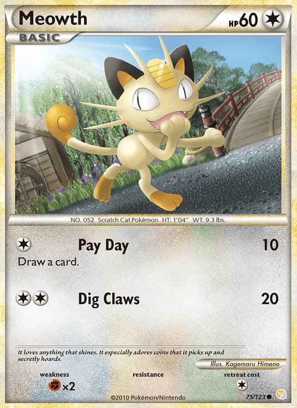 Meowth, catalogue front