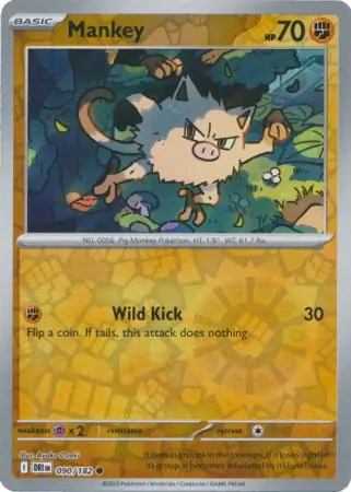 Mankey, catalogue front