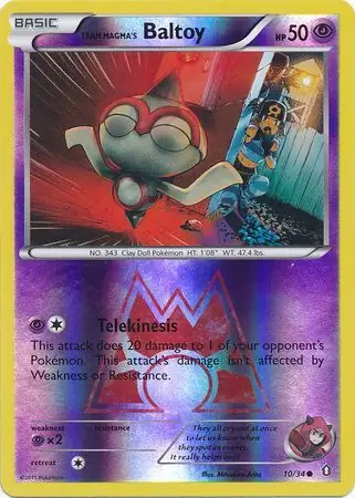 Team Magma's Baltoy, catalogue front