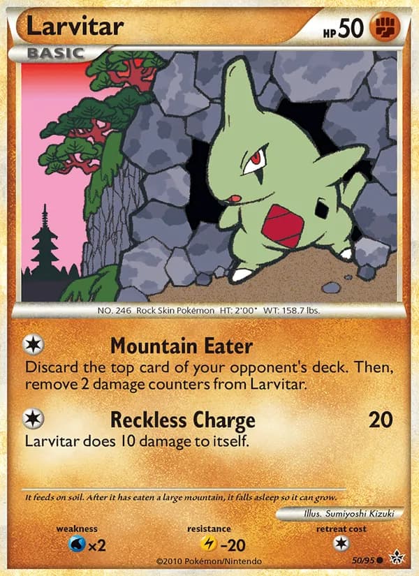 Larvitar, catalogue front