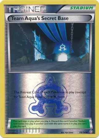 Team Aqua's Secret Base, catalogue front