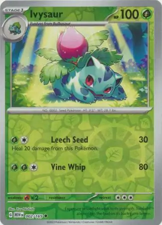 Ivysaur, catalogue front
