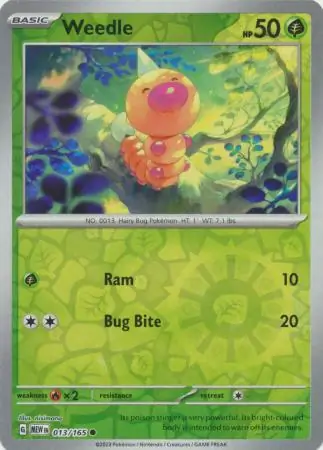 Weedle, catalogue front