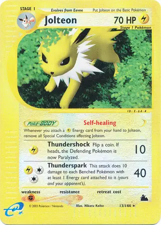Jolteon, catalogue front