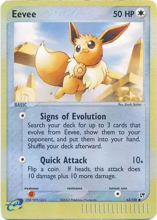 Eevee, catalogue front