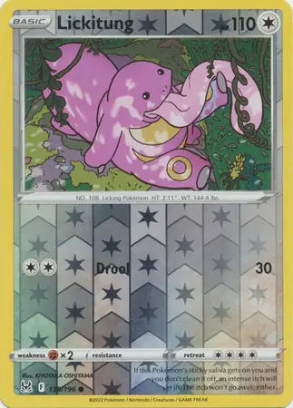 Lickitung, catalogue front