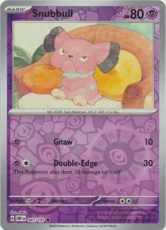 Snubbull, catalogue front