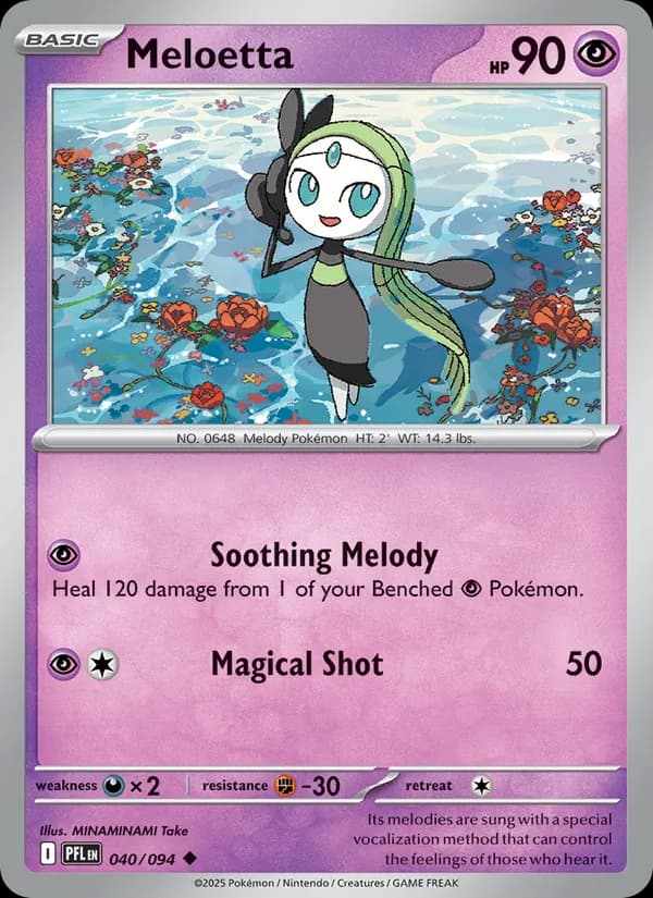 Meloetta, catalogue front