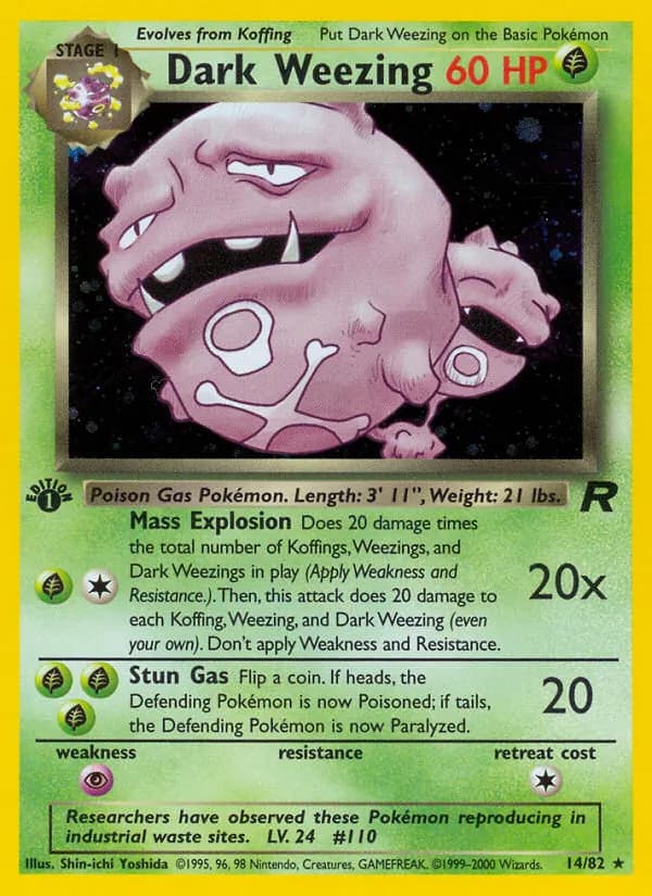 Dark Weezing, catalogue front