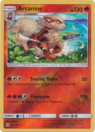Arcanine, catalogue front