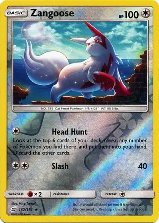 Zangoose, catalogue front