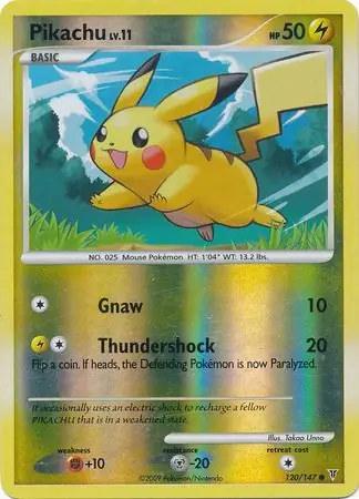 Pikachu, catalogue front