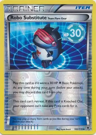 Robo Substitute Team Flare Gear, catalogue front
