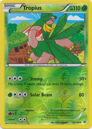 Tropius, catalogue front