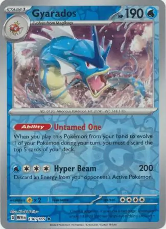 Gyarados, catalogue front