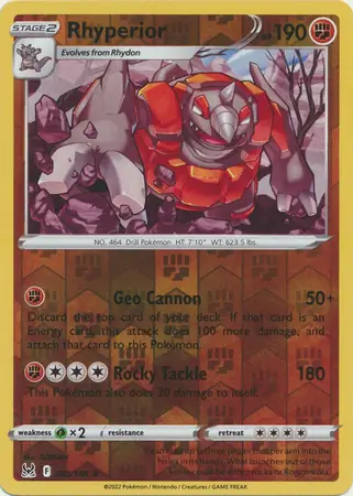 Rhyperior, catalogue front