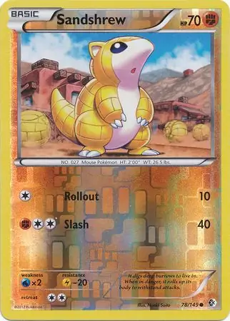 Sandshrew, catalogue front