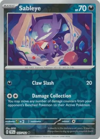 Sableye, catalogue front