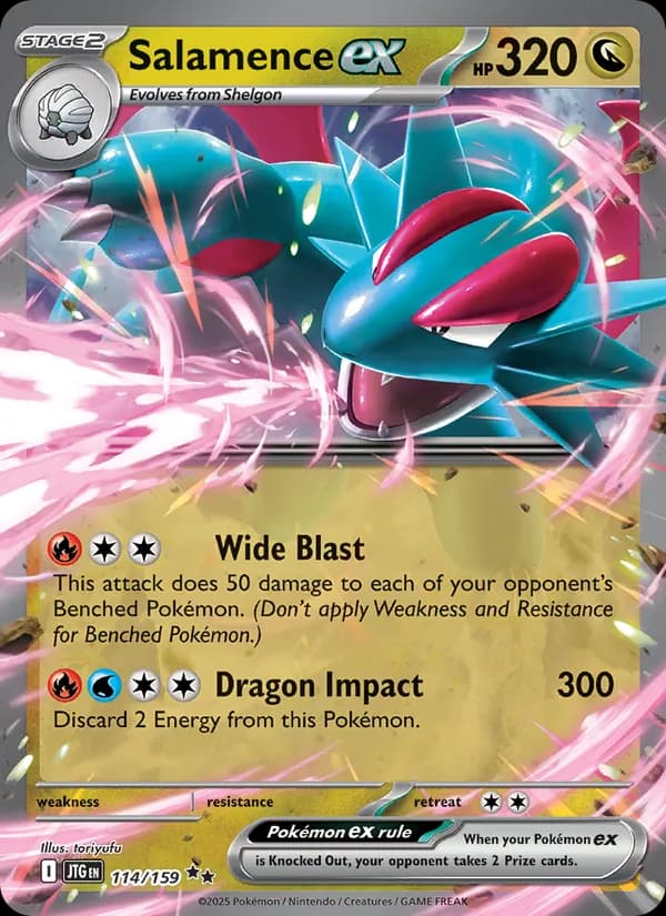 Salamence ex, catalogue front