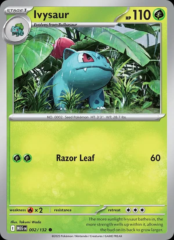 Ivysaur, catalogue front