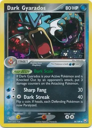 Dark Gyarados, catalogue front