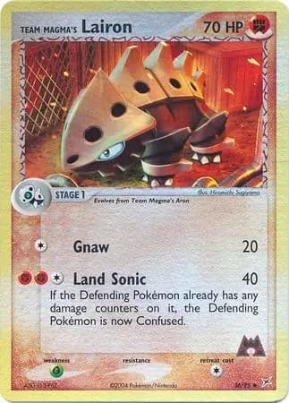 Team Magma's Lairon, catalogue front