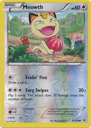 Meowth, catalogue front