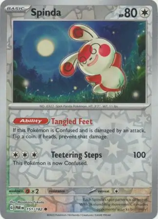 Spinda, catalogue front