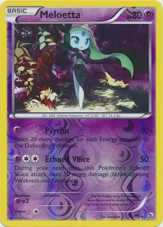 Meloetta, catalogue front