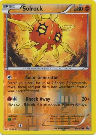 Solrock, catalogue front