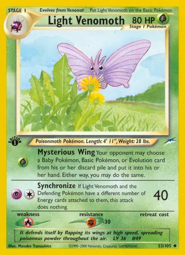 Light Venomoth, catalogue front