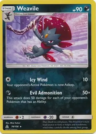 Weavile, catalogue front