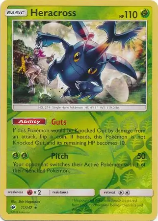 Heracross, catalogue front