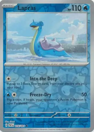Lapras, catalogue front