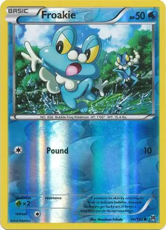 Froakie, catalogue front