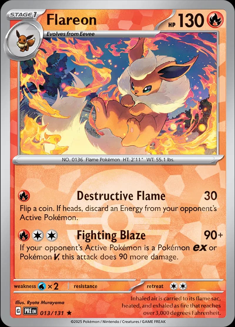 Flareon, catalogue front