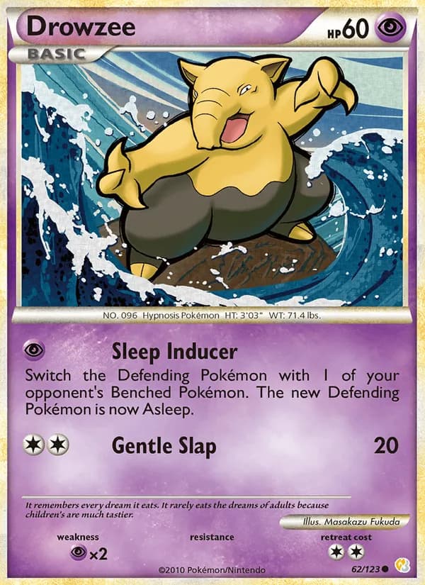 Drowzee, catalogue front