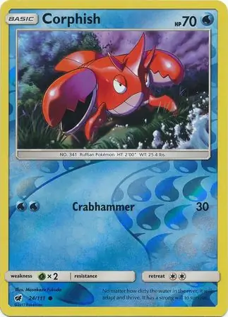 Corphish, catalogue front