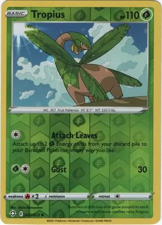Tropius, catalogue front