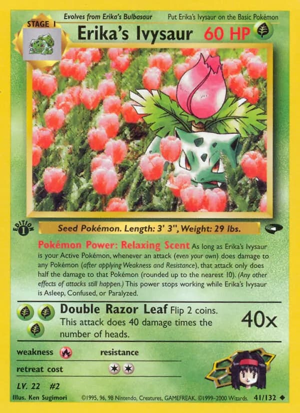 Erika's Ivysaur, catalogue front