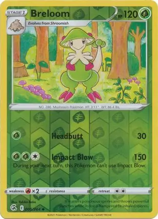 Breloom, catalogue front